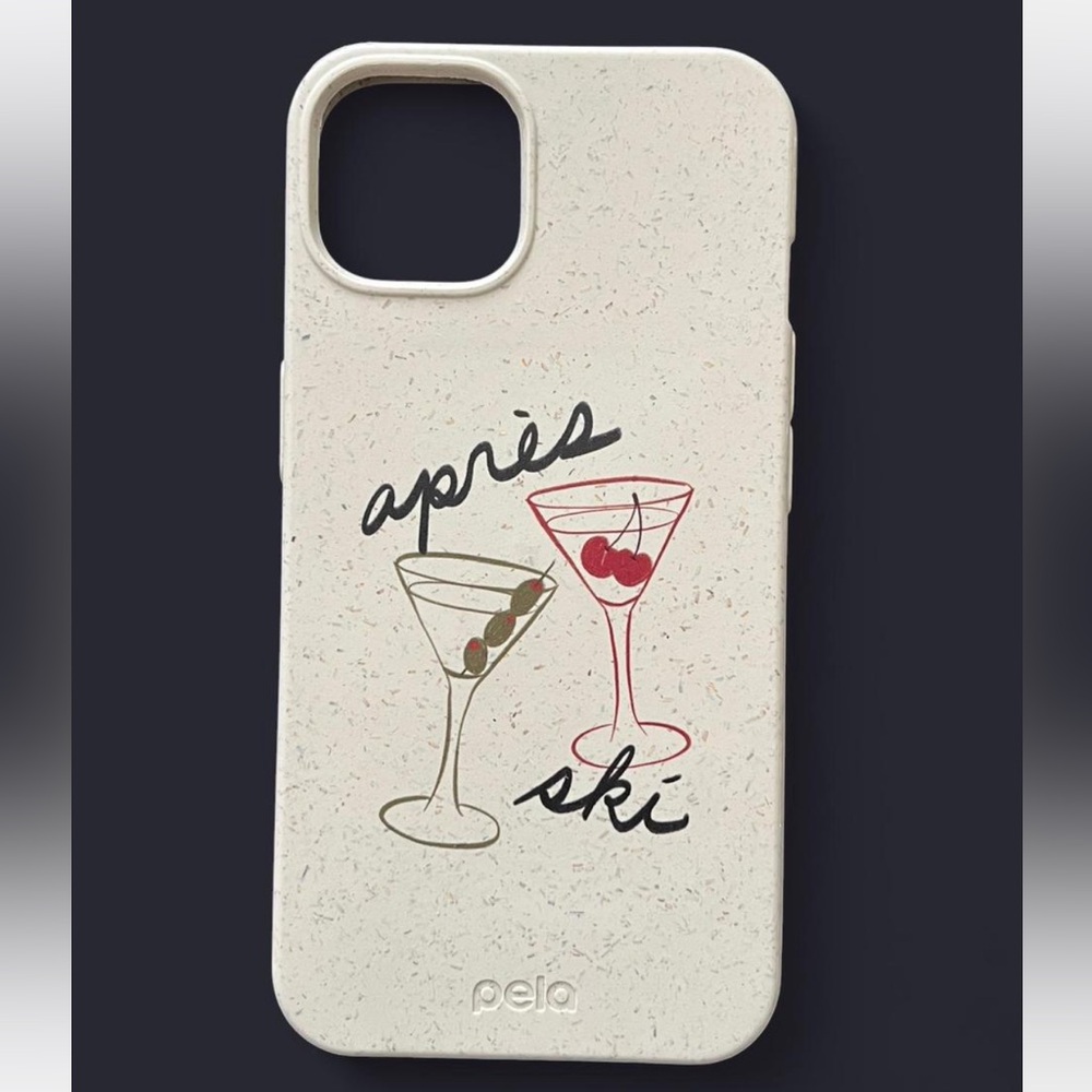 Apres Ski martinis iPhone 13 case from Pela Cases 🍸
